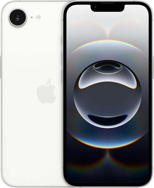 Apple iPhone 16e 128GB: Designed for Apple Intelligence, A18 Chip, Runtime, 48MP Fusion Camera, 6.1-inch Super Retina XDR Display — White