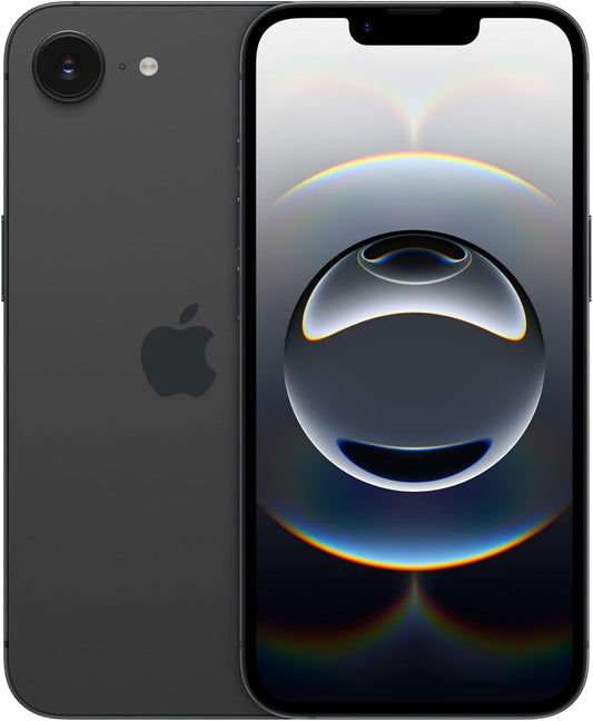 Apple iPhone 16e 128GB: Designed for Apple Intelligence, A18 Chip, Runtime, 48MP Fusion Camera, 6.1-inch Super Retina XDR Display — Black