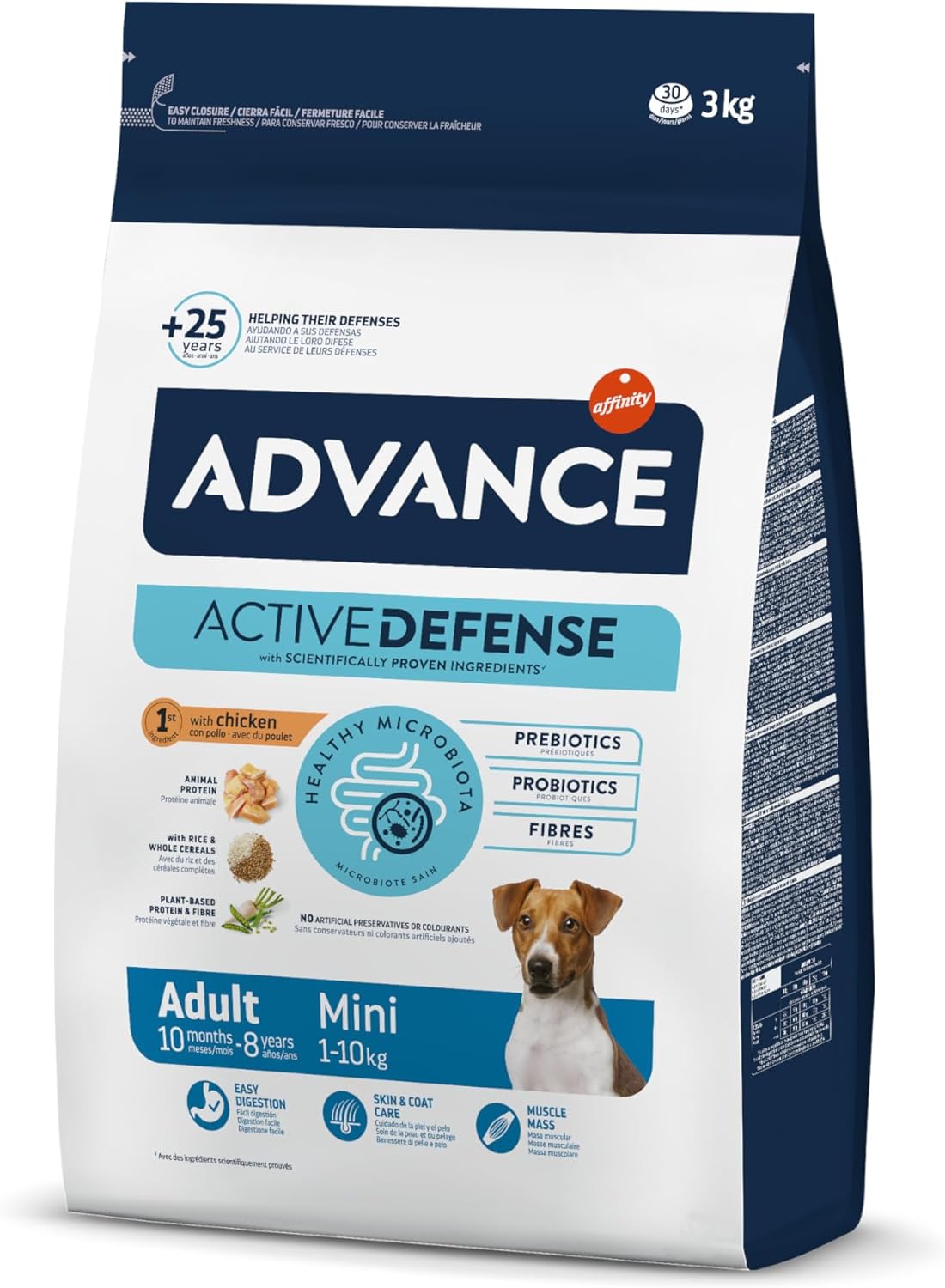 Advance Mini Yetişkin Tavuklu Küçük Irk Yetişkin Köpek Maması, 3 kg 