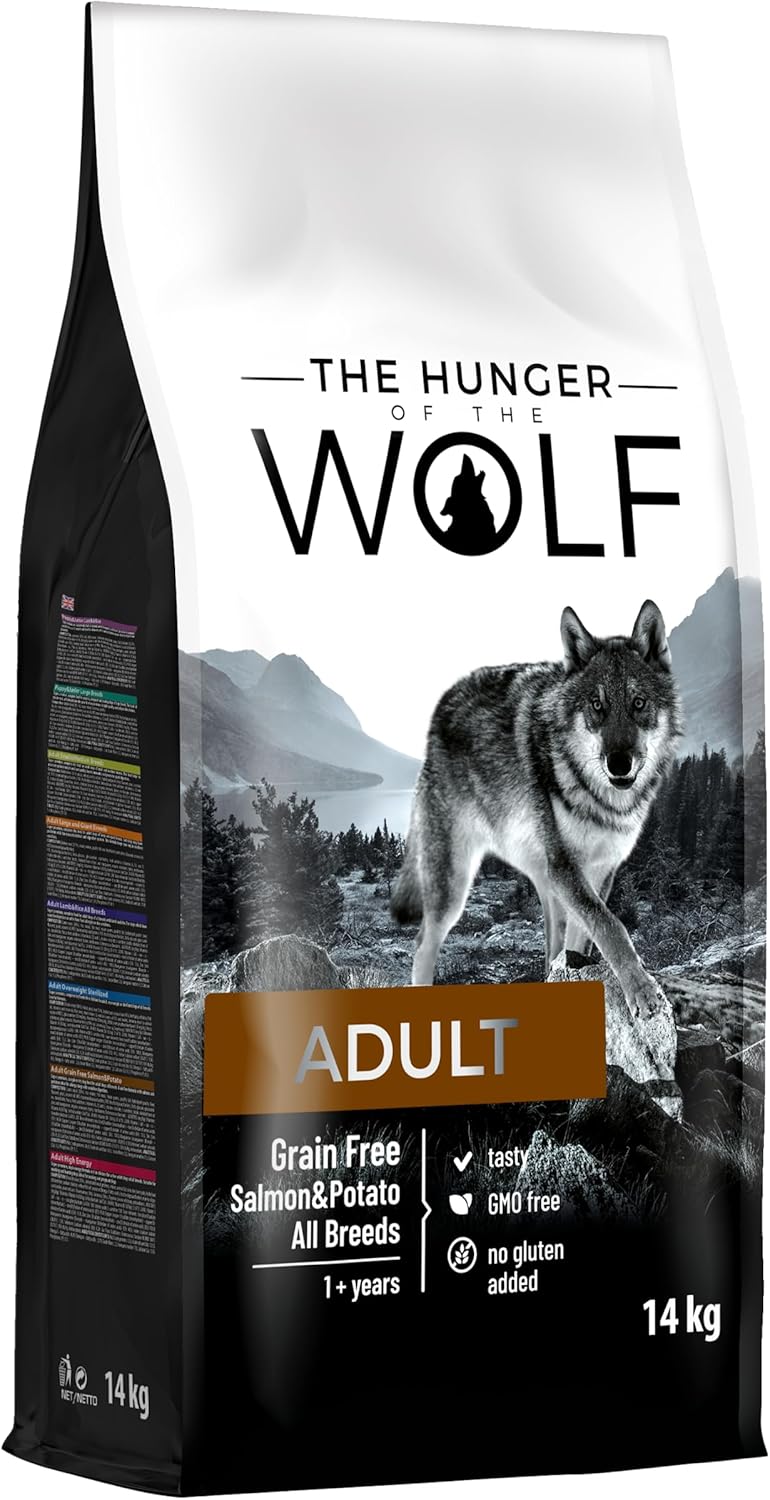 Alerjik Köpekler İçin Açlık (The Hunger of Wolf) Yetişkin Kuru Köpek Maması, Tahılsız, Somon ve Patatesli Hassas Formül - 14 kg 
